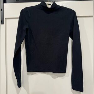 Hollister Essential Black Long Sleeve Mock Neck